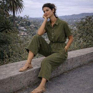 nlt Made in LA Olive Jumpsuit, Size M, NWOT Sample Sale